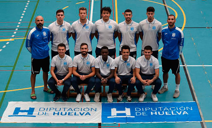 Formación del CD Sordos Huelva, que toma parte en el Europeo de Fútbol Sala Sub 21.