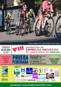 Cartel de la prueba ciclista que se celebrará en Hinojos el próximo 19 de octubre.