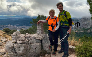 Pilar Blanco y Joaquín Sánchez, en el Puerto del Pinar cercano a Grazalema (Cádiz).