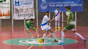 Sólo el CD San Juan FS pudo jugar su partido en fútbol sala. / Foto: Javi Pérez / @SanJuan_Futsal.