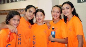 Componentes del CN Huelva, dominador del Circuito Provincial Infantil, Junior y Absoluto de Natación.