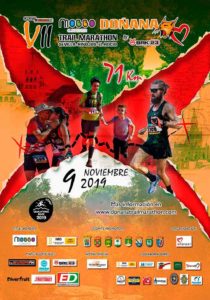 Cartel del VII Doñana Trail Marathon de este sábado.