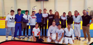Los representantes del Club TSV Judo Huelva completaron un digno papel en el Trofeo Colombino. / Foto: @JudoHuelva1.