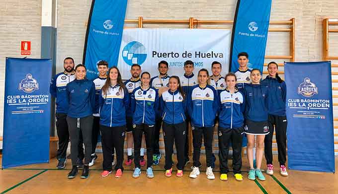 Equipo filial del IES La Orden, doble ganador durante el fin de semana en la Liga Andaluza de bádminton.