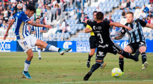 Encontrar de nuevo el gol, objetivo del Recreativo de Huelva en su partido de este domingo ante el filial nazarí. / Foto: @recreoficial / P. Sayago.