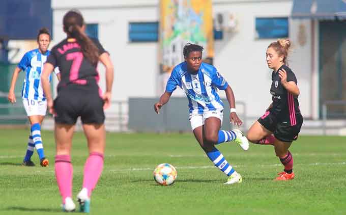 Segunda victoria consecutiva del Sporting tras derrotar este sábado al Madrid CFF. / Foto: www.lfp.es.