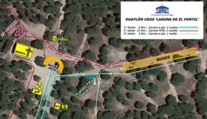 La prueba se disputará en distancia corta, con 6 kilómetros de carrera a pie, 21 de ciclismo por los caminos de la zona, y de nuevo 3 de carrera a pie.