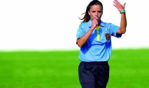 Marta Huerta de Aza, jueza del Recre-Cádiz B. / Foto: Diario Palentino.