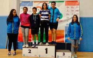 En Sub 13, Cinta del Rocío Molina logró el oro en dobles mixtos junto a Alejandro Béjar (Benalmádena).