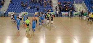 Los jugadores del CD Sordos Huelva celebran su pase a la final del Europeo.