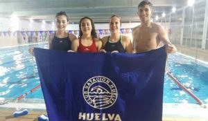 Componentes del CN Huelva en el Campeonato que se va a celebrar en Málaga.