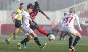 El Sporting de Huelva deja atrás su partido en Sevilla y ya prepara el duelo del domingo ante el Rayo. / Foto: www.lfp.es.