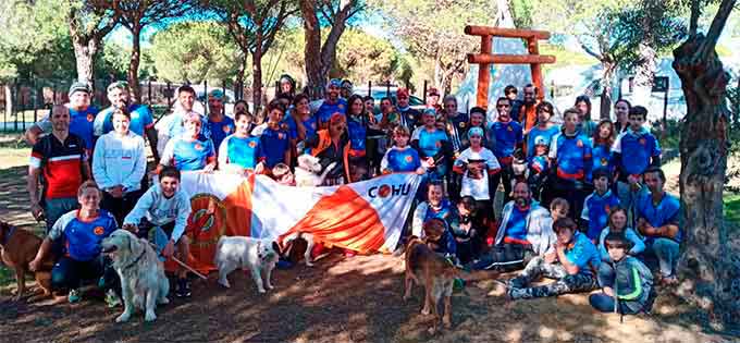 El Club de Orientación Huelva realizó una jornada de convivencia en Matalascañas.