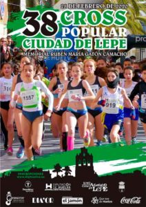 Cartel anunciador de la prueba atlética que tendrá lugar este sábado en Lepe.