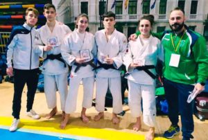 Representantes del Club Huelva TSV Judo en el torneo celebrado en Guadalajara. / Foto: @JudoHuelva1.