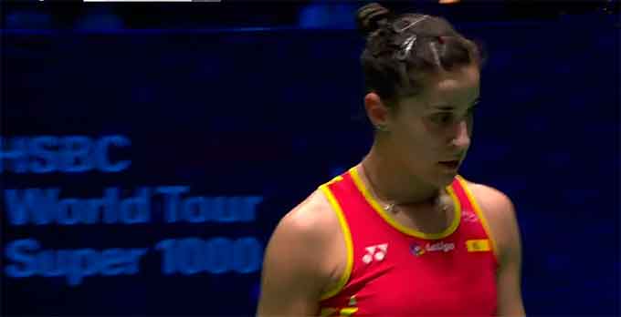 Carolina Marín se quedó a las puertas de la final del All England Open de bádminton.