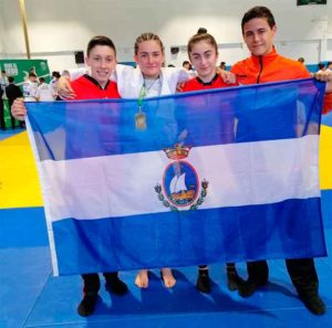 Representantes del Club Judonuba San Juan del Puerto en MIjas.