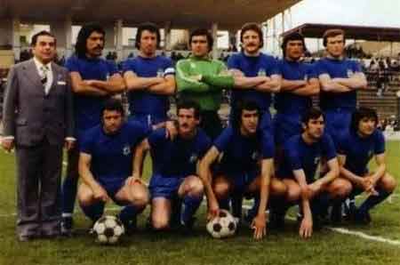 Equipo del ascenso del Recre en Castellón en mayo de 1978.
