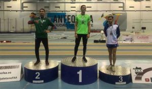 Brillante medalla de bronce para el sanjuanero Álex Villalta en el Andaluz de Atletismo Sub 20 en los 3.000 lisos.