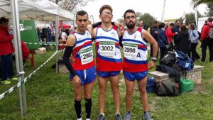 Atletas del CODA Huelva en el Campeonato celebrado en Morón e la Frontera.