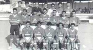 Componentes del Cortegana, equipo que acarició el ascenso a Segunda B en 1993.