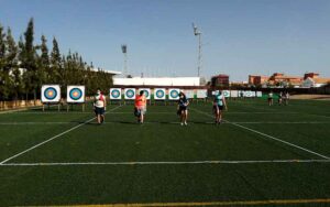 Las mejoras en el campo de tiro hace posible que la selección de Ucrania pueda preparar en Huelva su participación en los Juegos Olímpicos de Tokio.