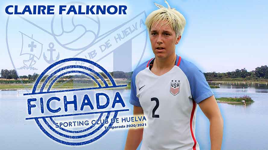 Claire Falknor, séptimo fichaje confirmado del Sporting para la temporada 2020-21. / Foto: @sportinghuelva.