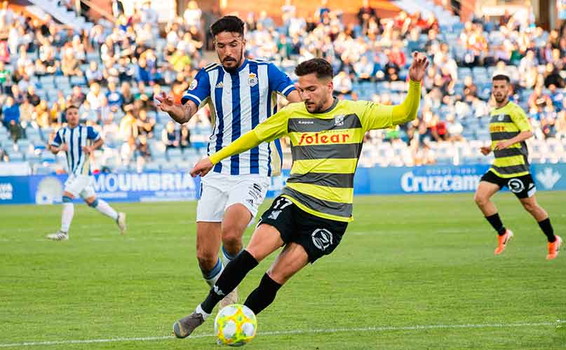 Luis Madrigal tiene muchas ganas de debutar en el Recre y en el Nuevo Colombino. / Foto: Pablo Sayago/@recreoficial.