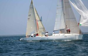 La prueba se desarrolló en las proximidades de la baliza de aguas libres de la ría de Punta Umbría.