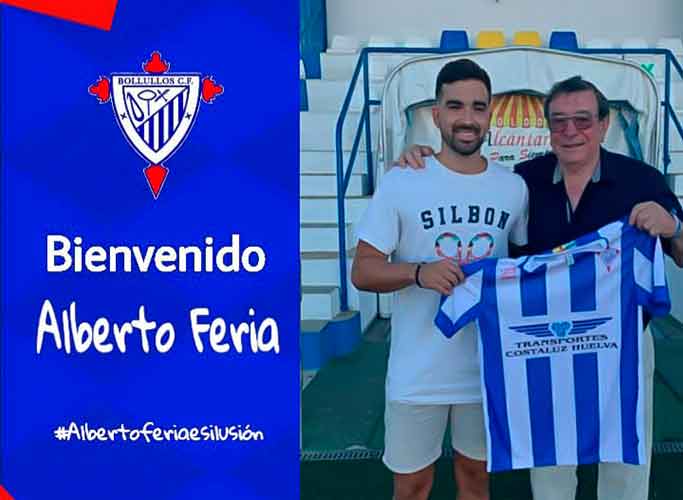 El centrocampista Alberto Feria, nuevo jugador del Bollullos. / Foto: @bollulloscf1933.