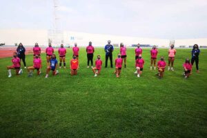 Comenzaron los entrenamientos del CD Estuaria Ortopedia Gordillo, club de voley que acoge a más de medio centenar de niñas y jóvenes de entre 8 y 16 años.