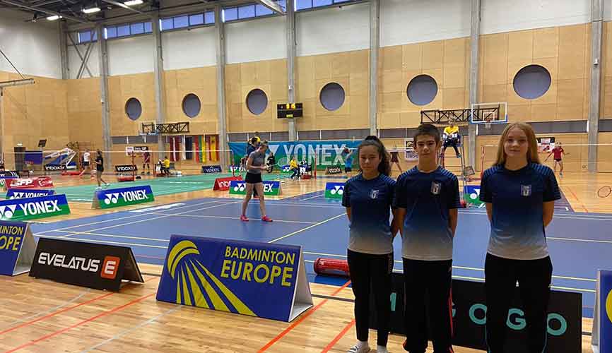 Los representantes del CD Bádminton Huelva completaron un buen papel en el torneo celebrado en Letonia. / Foto: @CDBHUELVA.