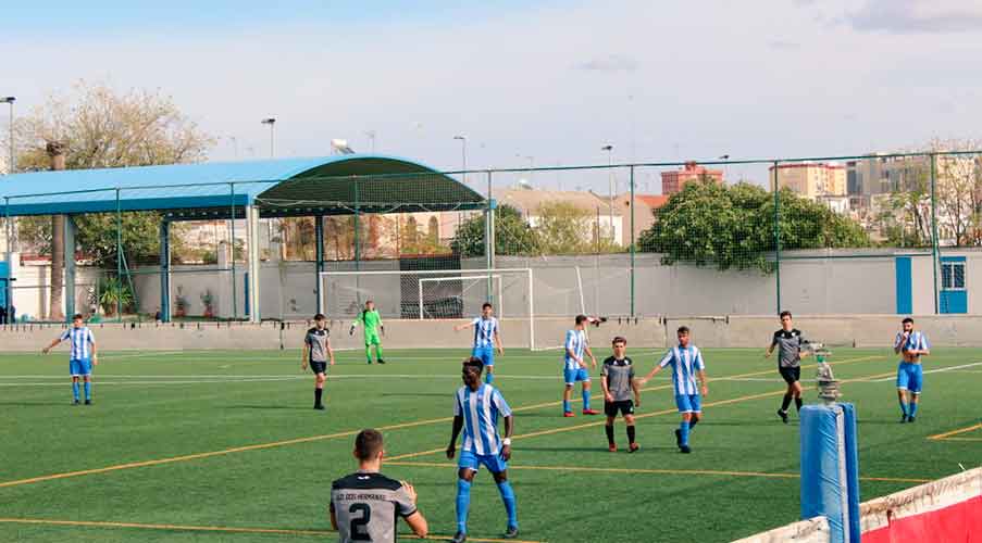 Camara durante un partido del Nervión en la temporada pasada. / Foto: @ADNERVION.