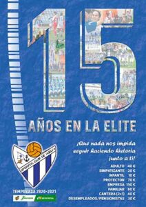 Cartel de la campaña de abonados del Sporting de Huelva para la temporada 2020-21.