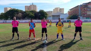 Prolegómenos del partido Isla Cristina-Aroche, que se saldó con triunfo local por 3-2. / Foto: @islacristinafc.