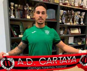 El Cartaya anunció el fichaje del portero Pedro Pereira, que llega procedente del Canela. / Foto: @AD_Cartaya.