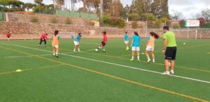 El Sporting de Huelva B ultima los detalles para su estreno en la competición este sábado. / Foto: @sportinghuelva.