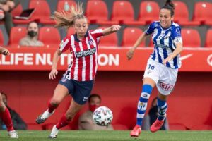 El Sporting de Huelva ha cogido moral tras su empate ante el Atlético de Madrid. / Foto: www.lfp.es.