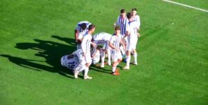 Desde el pasado 5 de diciembre cuando goleó al Marino no jugaba en casa el Recre. / Foto: Captura Footers.