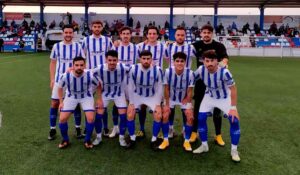 Formación inicial del Bollullos en su partido del martes ante el Écija. / Foto: @bollulloscf1933.