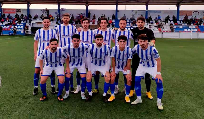 Formación inicial del Bollullos en su partido del martes ante el Écija. / Foto: @bollulloscf1933.