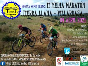 Cartel anunciador de la 2ª Media Maratón Tierra Llana', que se celebrará el domingo 4 de abril en Villarrasa.