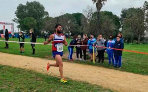 José Antonio Marín, en un momento de la carrera de 3.000 metros.