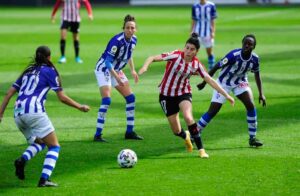 Tuvo que trabajar de lo lindo el equipo onubense para arrancar un punto de Lezama. / Foto: www.lfp.es.