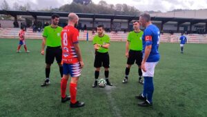 Prolegómenos del partido Aroche-San José que concluyó con 0-0. / Foto: @arochecf.