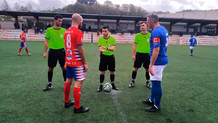 Prolegómenos del partido Aroche-San José que concluyó con 0-0. / Foto: @arochecf.