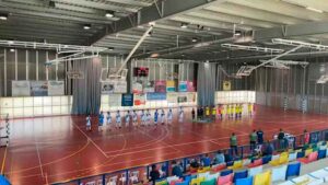 Prolegómenos del partido CD San Juan FS-Pozoblanco, que concluyó con triunfo sanjuanero. / Foto: @SanJuan_Futsal.