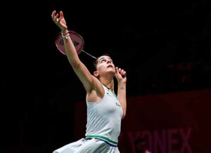 Carolina Marín volvió a mostrarse implacable en el Europeo de bádminton en Kiev. / Foto: Badminton Photo.