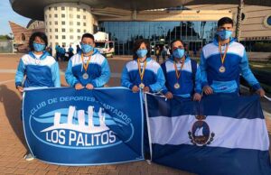 Componentes del Club de Deportes Adaptados Los Palitos que han tomado parte en el Campeonato celebrado en Torrevieja.