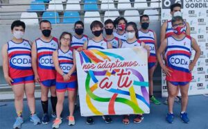 Componentes del CODA Huelva que van a participar en el Campeonato de España de Atletismo FEDDI.